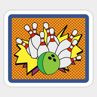 Funny Skittles Bowling Match Sticker